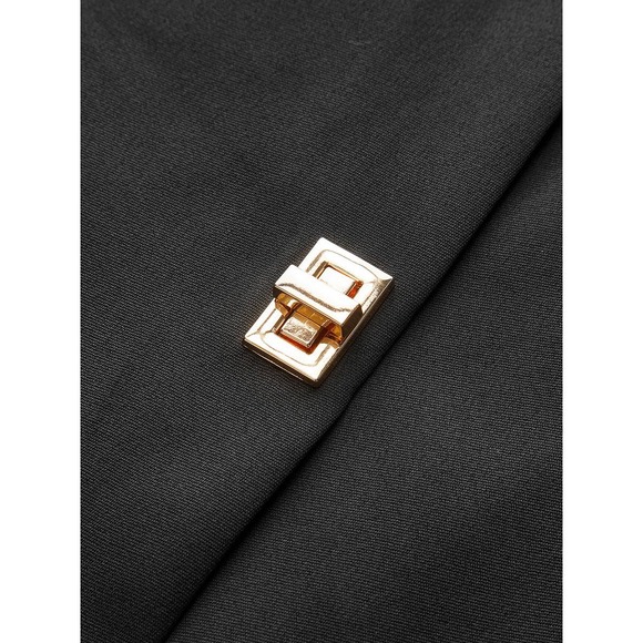 Commense Metal-Detail Split Midi Skirt Black size L - Picture 12 of 12